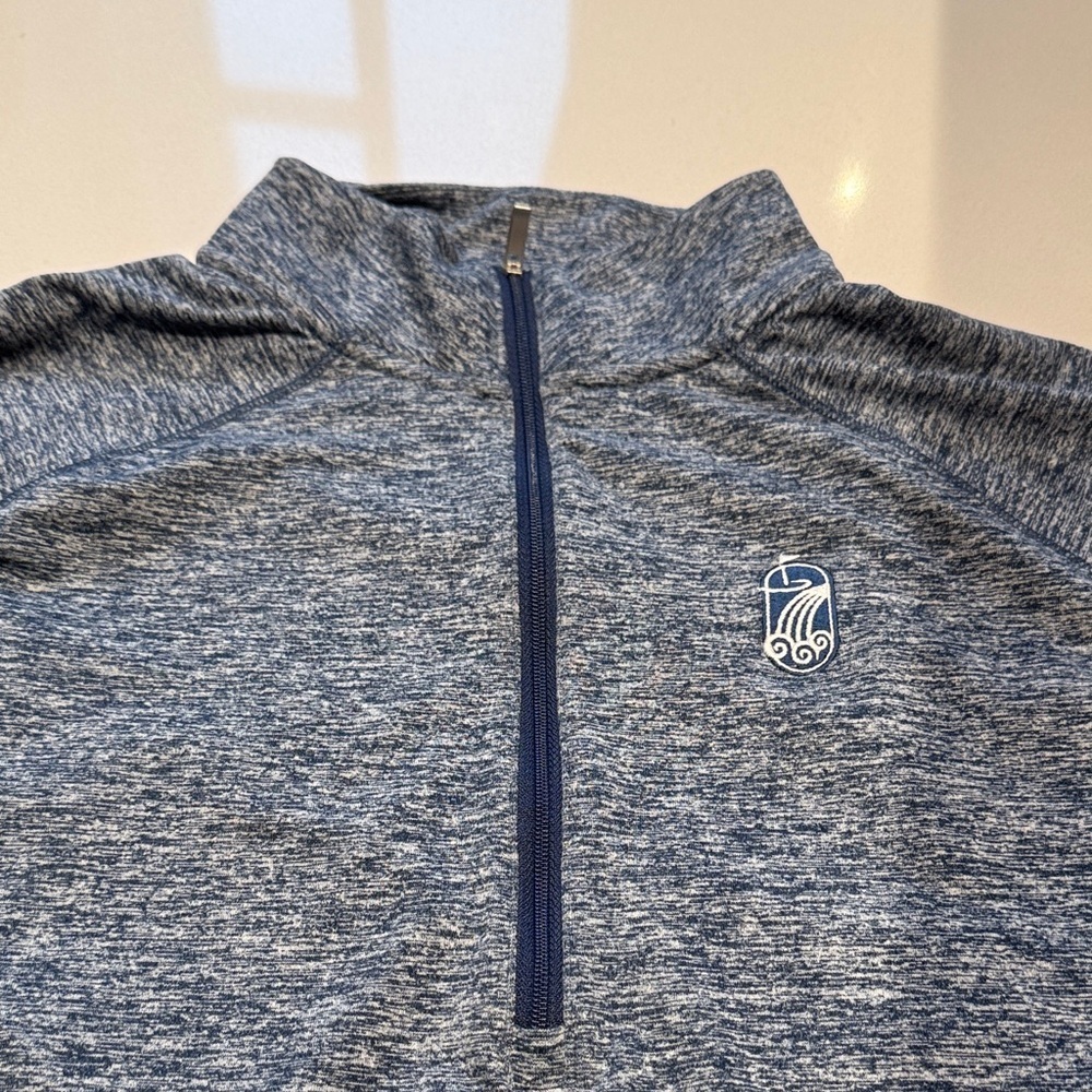 Adidas Performance Tech Quarter Zip Woman’s Pullover Jacket, Navy, Size L/XL - Picture 8 of 12